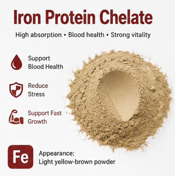 Chelated Mineral Small Peptide Chelated Iron For Animal Feed To Improve Feed Efficiency