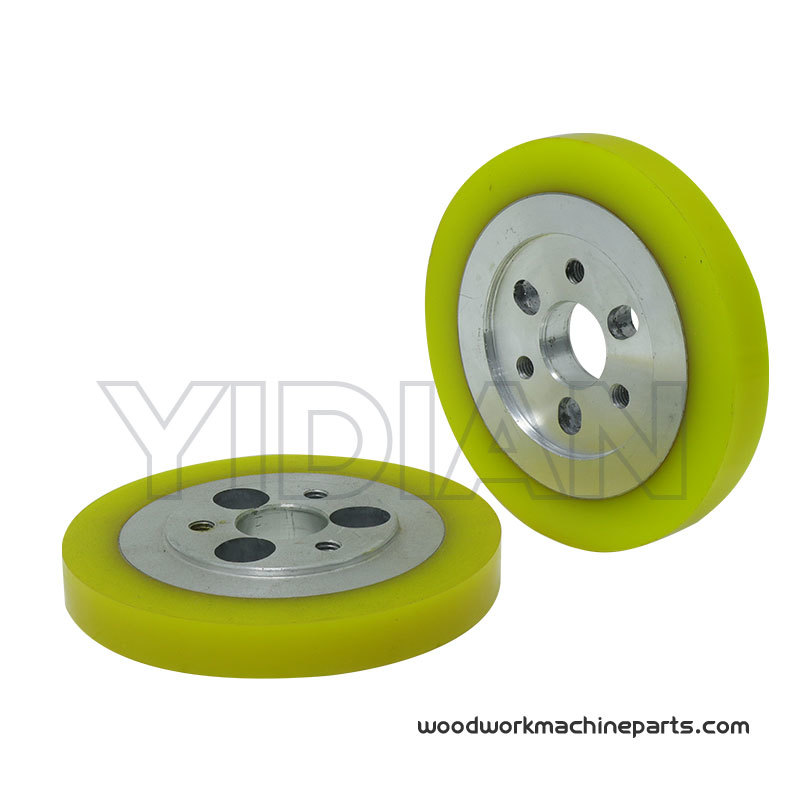 Planer Moulder Spare Parts PU Feeding Wheels OD120*ID25*15mm Four Four Side Moulder Planer Feed Roller