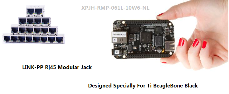 Интерфейс XPJH-RMP-061L-10W6-NL LAN PCB Jack POE RJ45 высокой эффективности