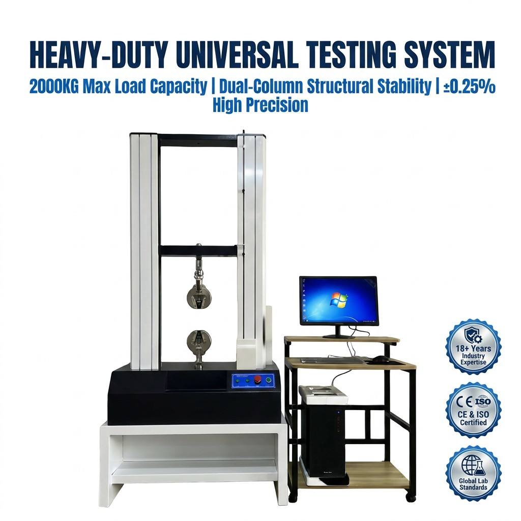 Customized Double Column Servo Tensile Universal Testing Machine 2 Ton 5 Ton Double Column Tensile Strength Testing Equipment