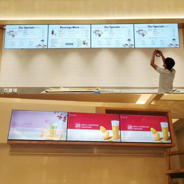 Ultra Thin Wall Mounted Digital Signage Display Advertising Android Signage Display
