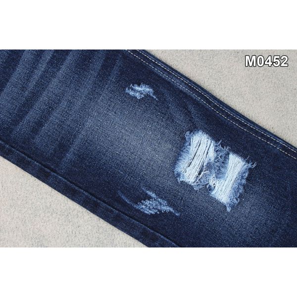 11.5 Once Non-Spandex Cotton Denim Fabric 70'' Width Super Dark Blue Jeans Fabric