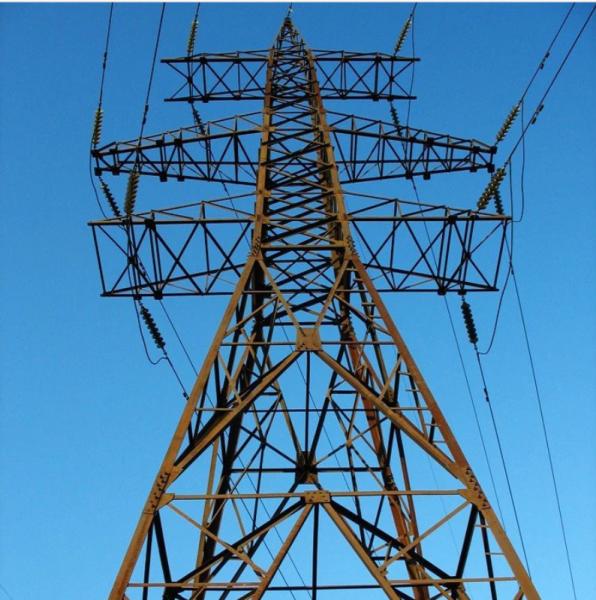 Durable High Voltage Transmission Line Tower Corrosion Protection Steel Transmission Tower