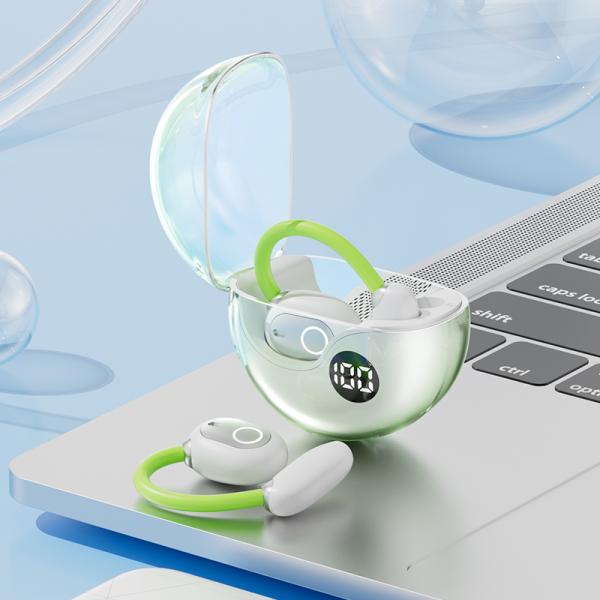 Écouteurs ETEK Bluetooth 5.4 TWS avec sensibilité de 115dB, cellule d'écouteur de 40mAh + boîtier de 200mAh (carte de protection), haut-parleur F13