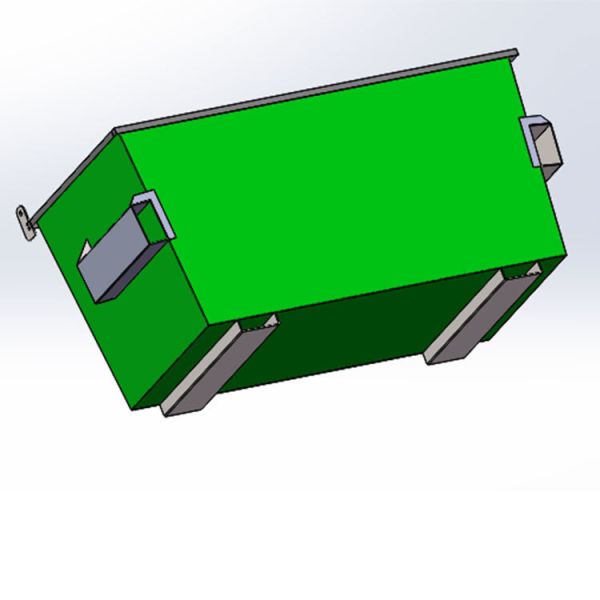 20 Yard Open Top Front Lift Bin Construction Waste Collection Garbage Truck Compatible Skip