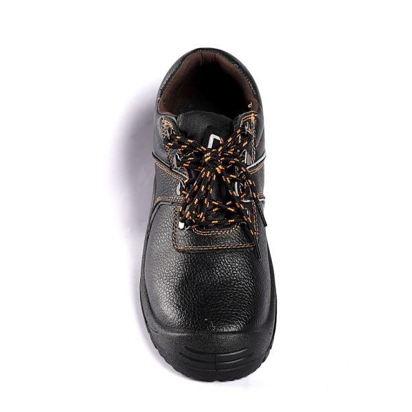 Slip Resistant PU Sole EVA Puncture Industrial Safety Shoes Comfortable Steel Toe Leather