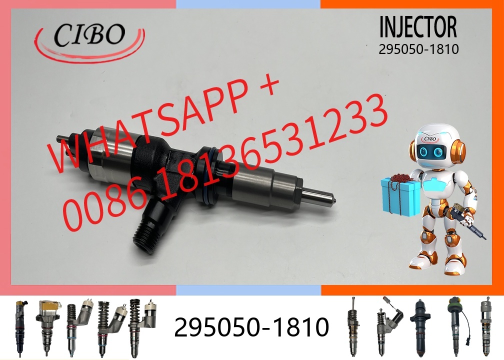 original 295050-1810 Common Rail Fuel Injector for  C4.4 Engine 320GC 315F 420F2 910M Excavator Diesel Injector 418-3229 392-1368 20R-2479 T413878 Spare Parts original new injector