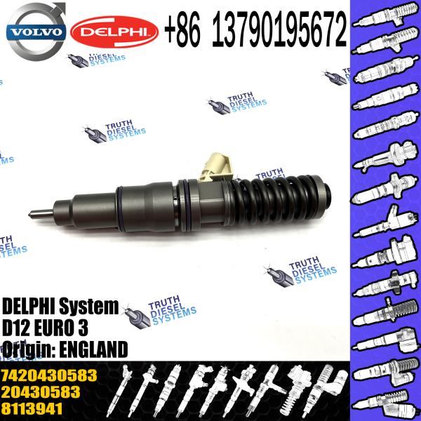 common rail injector 20430583 BEBE4C00101 VOE20430583 for  DX12 VOL D12C D12D FH/NH/FM12 fuel injector