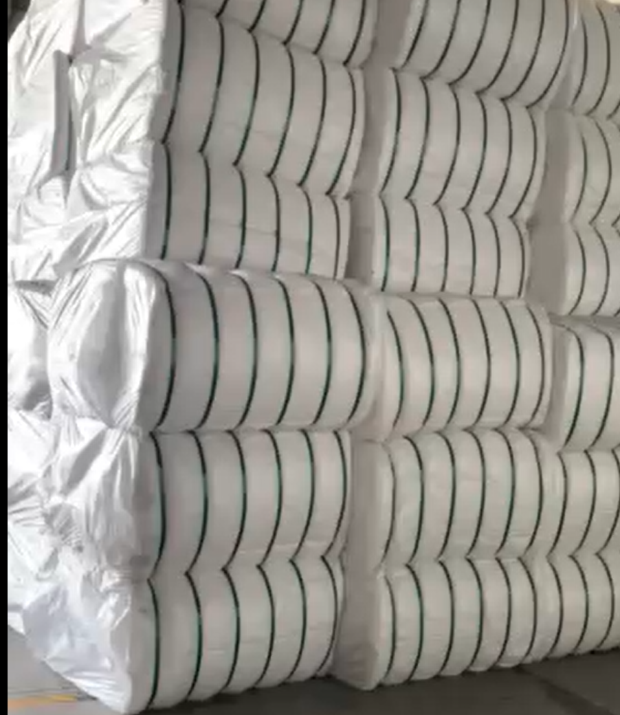 Raw White , 4D*51MM , Solid ,  Polyester Low Melt Fiber Environment Friendly For With High Elasticity