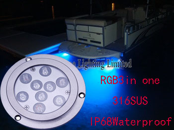 12 Volt Underwater LED Boat Light / Ip68 316SUS Marine LED Light
