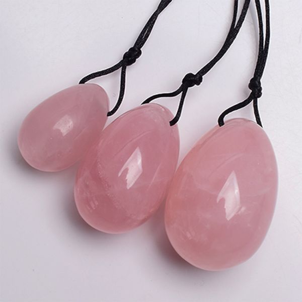 Jade Eggs for Women Size One Set Rose Quartz Green Purple White Nephrite Xiuyan Jade