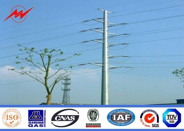 transmissão de aço octogonal Polo de 69KV 110 quilovolt 115KV 132KV com proteção da fibra de vidro