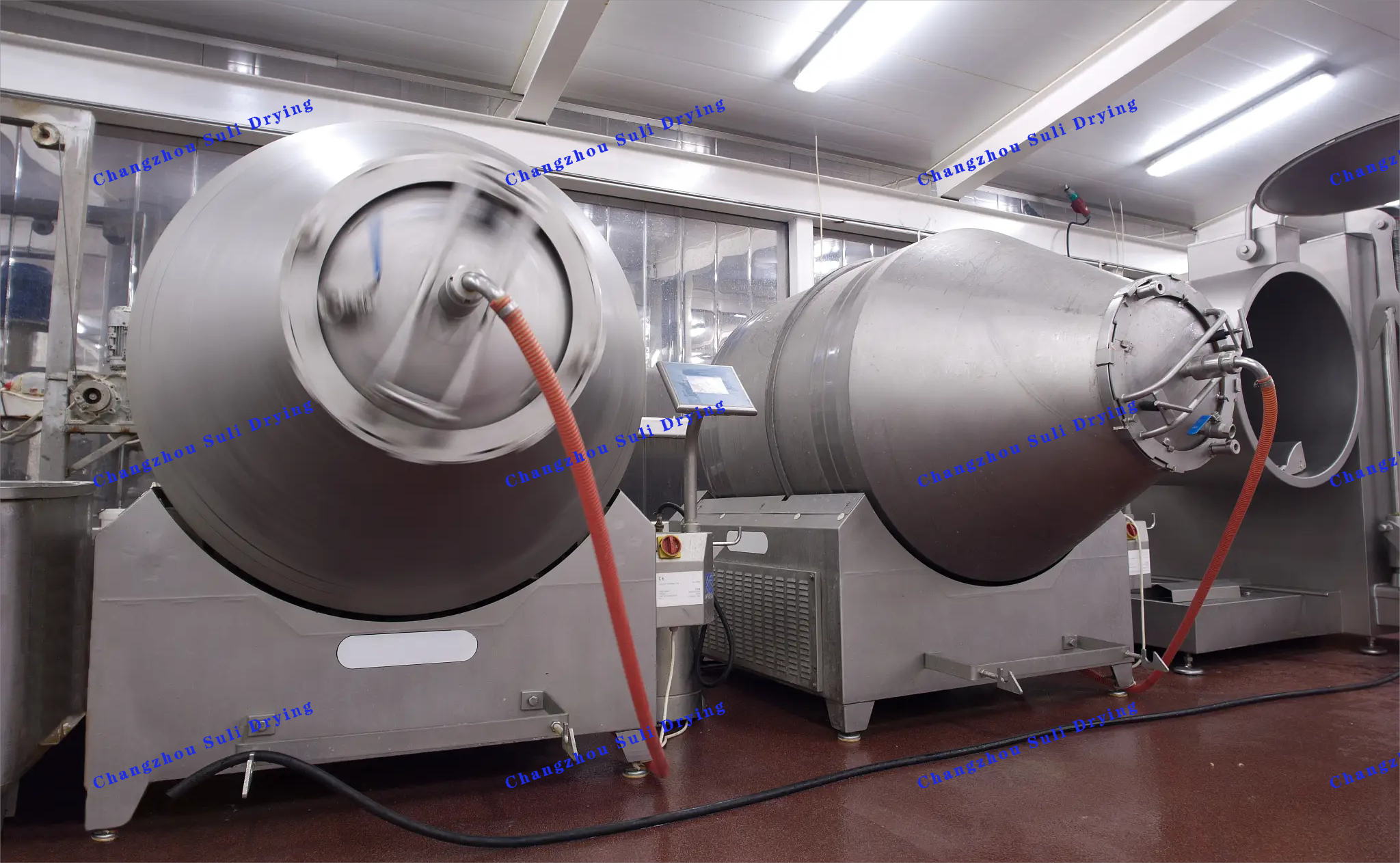 Lithium Iron Phosphate SZG Double Cone Rotary Vacuum Drying Machine Production Line Electric Heating