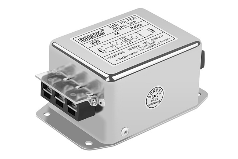 3A-20A EMI фильтр Биполярный 220V фильтр питания DEA4-D однофазный фильтр переменного тока