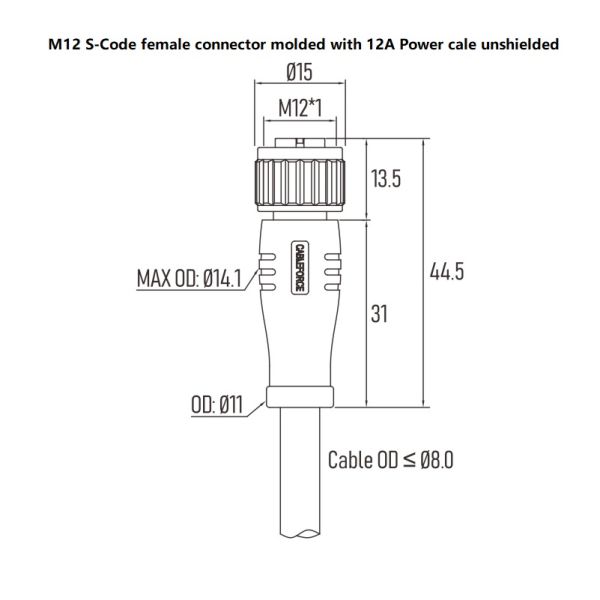 IP67 IP68 IP69K M12 s закодировало винт анти- вибрации соединителя запирая