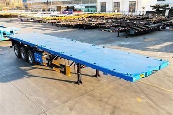Heavy-Duty Fatbed Semi Trailer For Sale In Africa: Designed For Stable And Efficient Transportation Of Oversized Loads