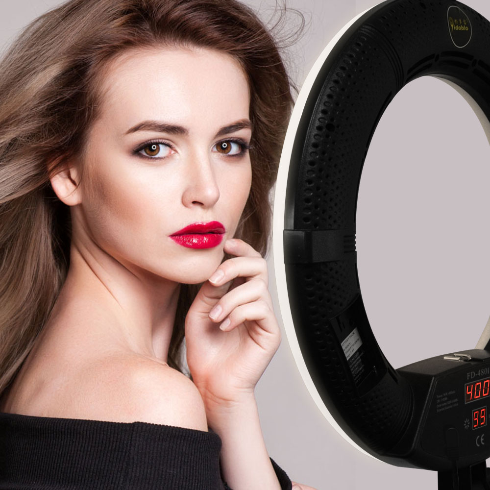 Yidoblo Sefie Ringlight Fd-480ii Cri 95+ 9600lux Ring Led Makeup Light for Makeup Skin Care Beauty Nail