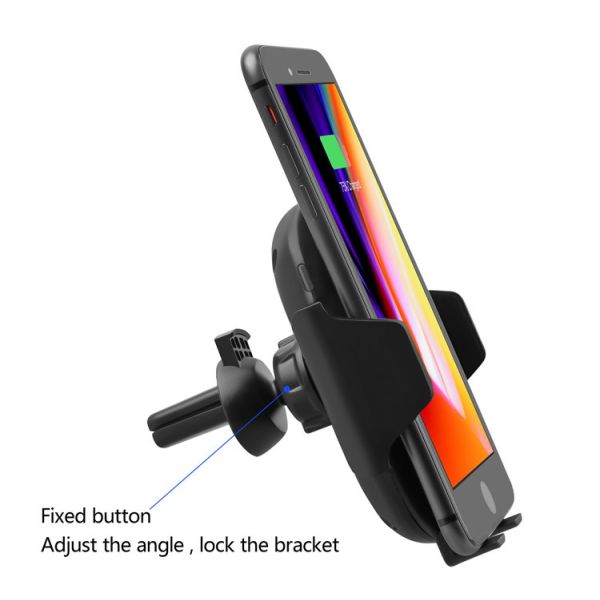 Air Vent Mounting Magnetic QI Wireless Pocket Car Charger ABS + PCBA Material