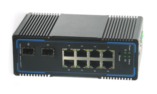 Managed 10GB Ethernet Fiber POE Switch 2 10GB SFP+ Slots And 8 Gigabit POE Ports
