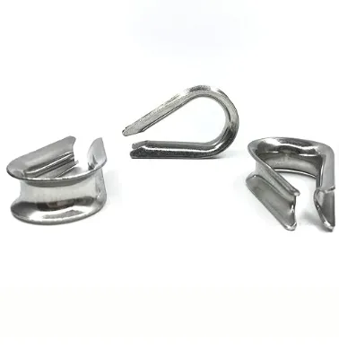 12PCS M10 Dedo de acero inoxidable para el montaje de la línea de tracción y 3/8 pulgadas de diámetro de cable de alambre