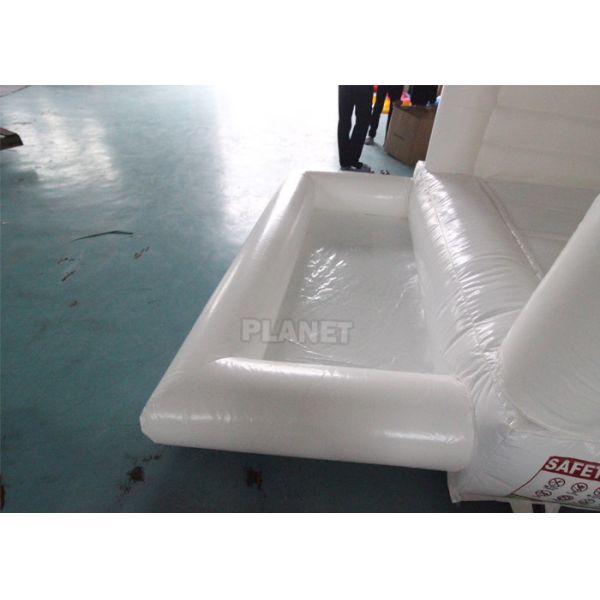 Прыжок белого небольшого 10FT раздувного малыша прыгуна надувного замка PVC дома прыжка белый комбинированный