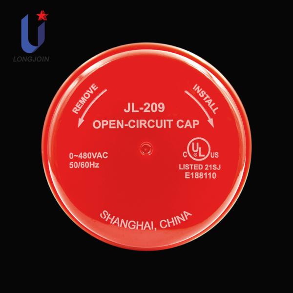 Normally Open IP54 Open Circuit Cap For Lighting Equipment Of NEMA Sockets 50Hz 60Hz