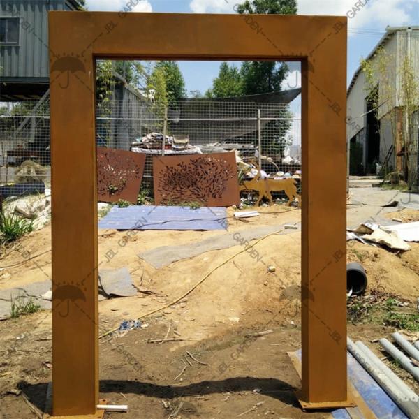 2mm Thick Corten Steel Metal Rain Curtain Water Feature Rusty