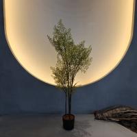 Plantas artificiais de plástico realistas para decoração exterior