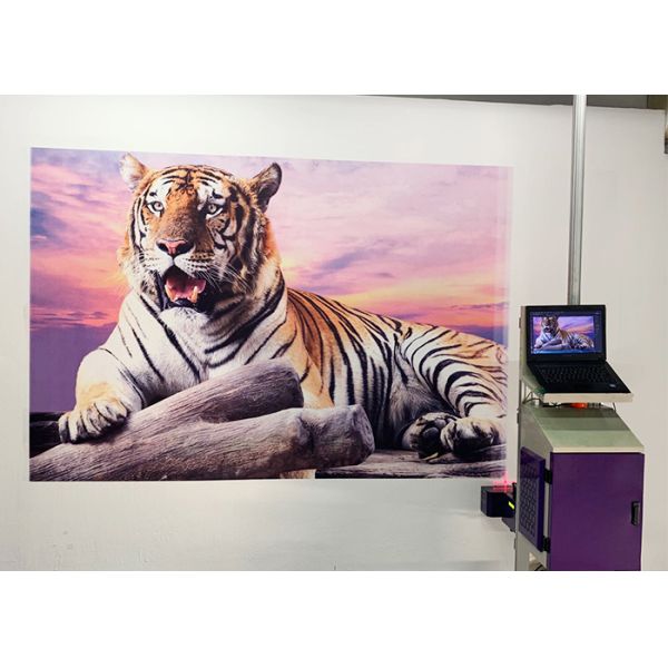 500ml печатная машина настенной росписи пигмента 120W 14sqm/H струйная