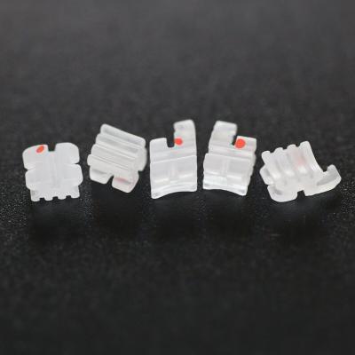 Dental Ceramic Orthodontic Brackets , Poly Crystalline Roth 022 Bracket
