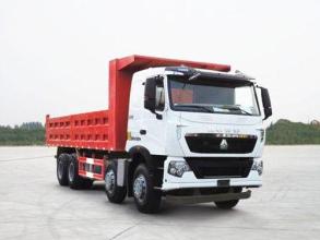 336 hp 8x4 heavy duty dump truck front lift HW76 cab , Howo tipper truck