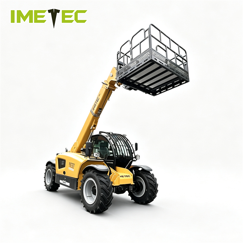 7400KG Rotating Telescopic Handler Forklift For Farm Quick Attachment Replacement