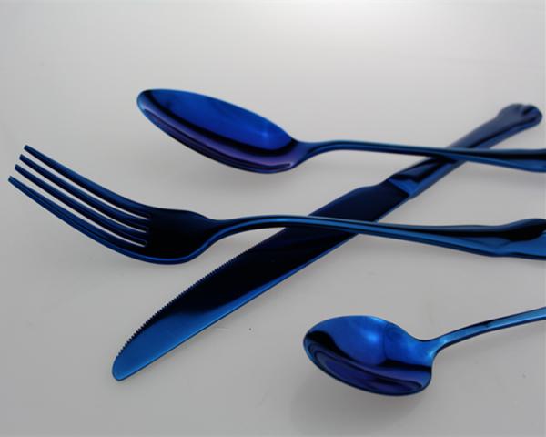 Newto Stainless steel cutlery/blue flatware/wedding cutlery/colorful cutlery