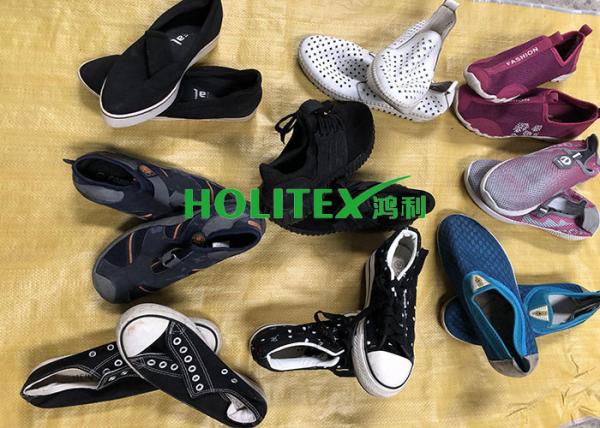 Women Clean Used Canvas Shoes , First Grade Second Hand Clothes Shoes