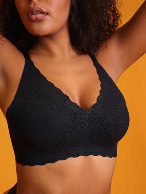 Чёрный без швов удобный поддержка устойчивый к ударам бюстгальтер для женщин устойчивый к ударам