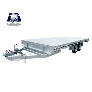 AU Compliant Hot-Dip Galvanized Double-Axle Flat Top Trailer with 3500kg ATM and
