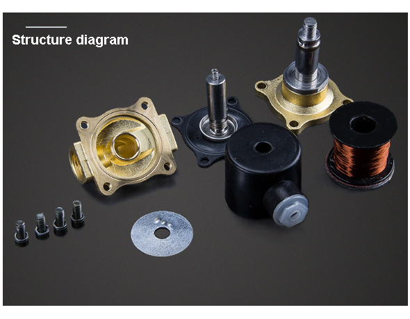 DN15 Internal Thread Port 2W160-15 Pneumatic Water Diaphragm Valve For Wastewater Treatment