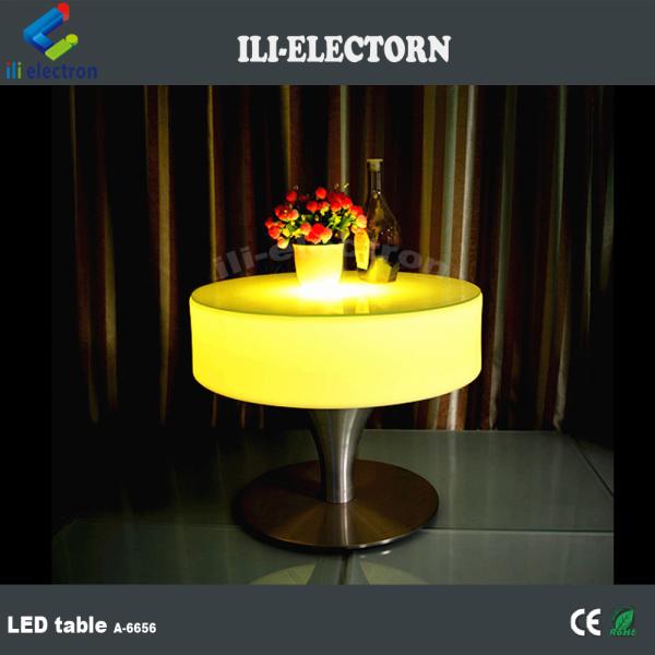 Plastic LED Light Cocktail Table , Light Up Bar Table 16 Colors Changing OEM