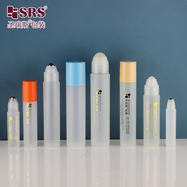 8ml White PP PCR Plastic Roll On Bottle For Eye Care with Screw on Closure