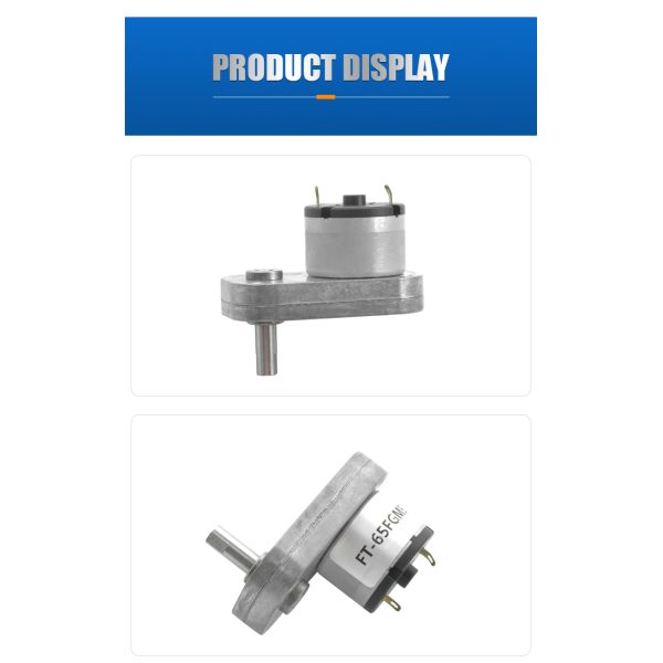 Custom 3-12V Low Rpm DC Gear Motor High Torque With Flat Gearbox
