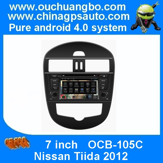 Ouchuangbo In Car GPS DVD 3G Wifi Radio Player for Nissan Tiida 2012 with S150 Android 4.0 Multimedia System OCB-105C
