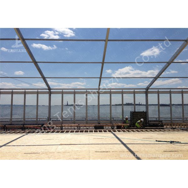 Large Heavy Duty Outdoor Tents Marquee Transparent Glass Wall Designed
