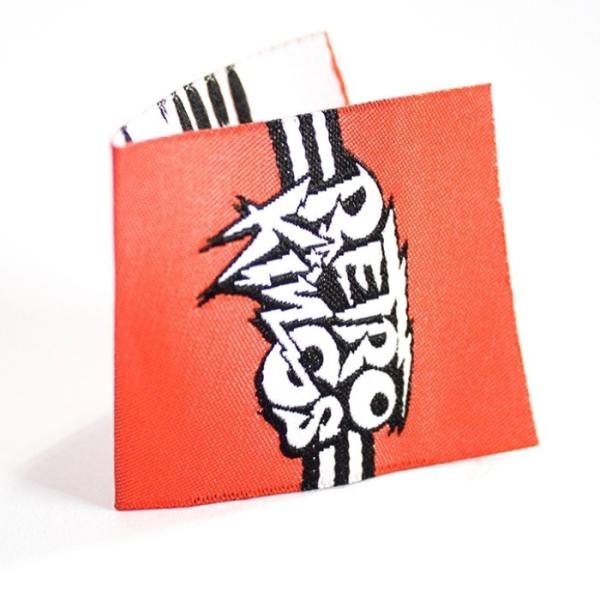 Custom Cloth Badge Woven Neck Labels High Density Computer Weaving