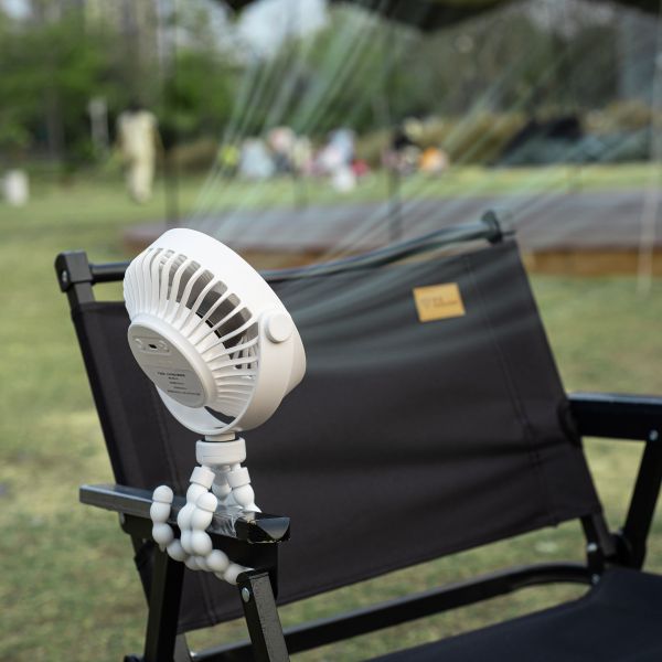 2000mAh Rechargeable Mini Stroller Fan With Flexible Tripod 3 Speed Adjustable
