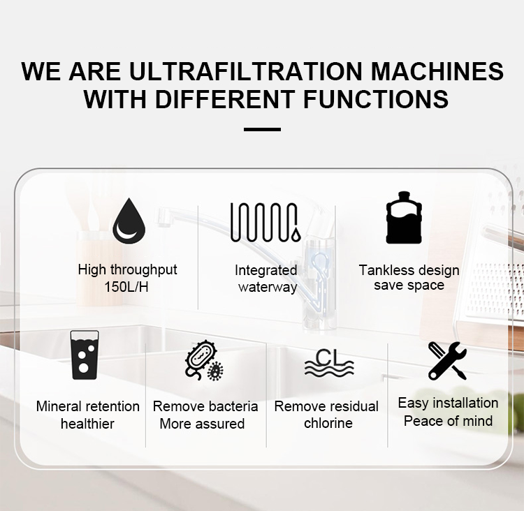 Home Use Under Sink 5 Stage Uf Water Purifier for Home