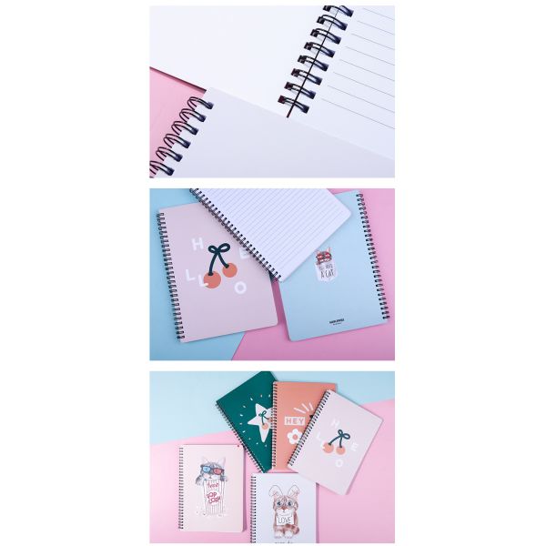 A5 A6 A7 B5 Impresión personalizada de la portada del diario B5 Agenda de tapa dura en espiral Planificador de libros de notas