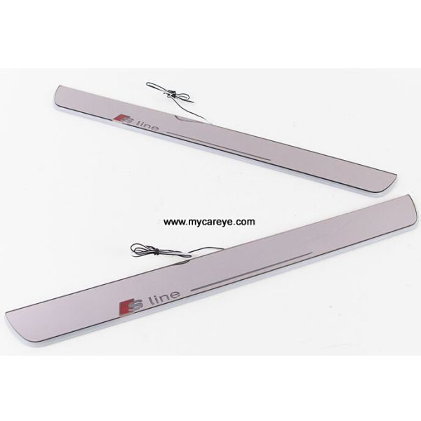 Audi A4L B9 wholesale market car door sill plate safety led lights pedal