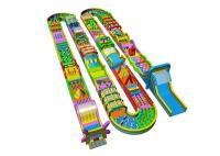 Parcours du combattant gonflable de la course 5K extérieure d'intérieur faite sur commande pour des enfants