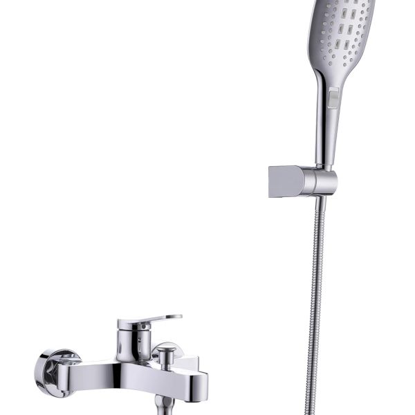 Modern Design Style Shower Faucet Bathroom Shower Set with Exposed B S Faucet Feature