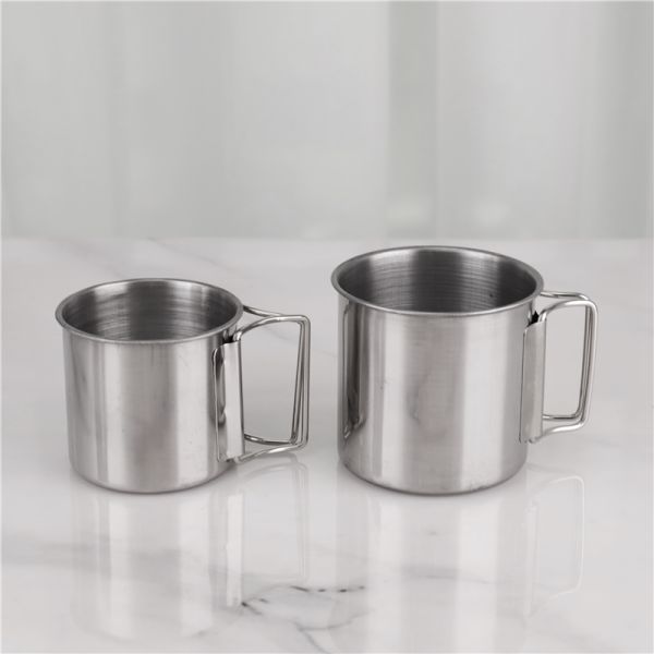 Stainless Steel Outdoor Camping Pot Set Backpacking Cookout Picnic Cookware